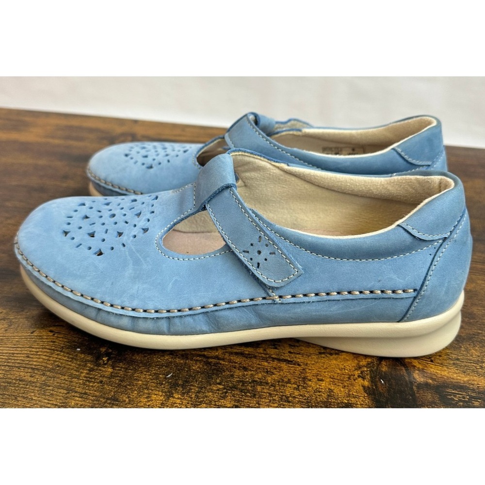 SAS Tripad Comfort Willow Slip On Loafer Mary Jane Cutout Walking Shoe Blue 8 WW - Picture 9 of 15